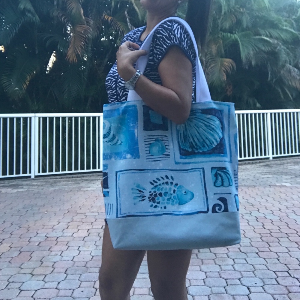 HANDMADE Fish Tote Bag !!!
